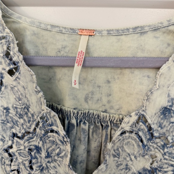 Free People Denim Top - Picture 4 of 4